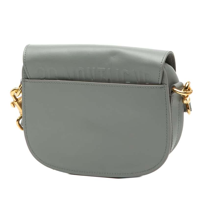 Dior Small Leather Bobby Crossbody Grey Leather Good condition - Back View