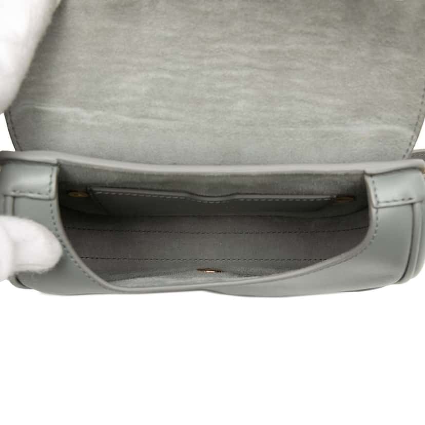 Dior Small Leather Bobby Crossbody Grey Leather Good condition - Model View