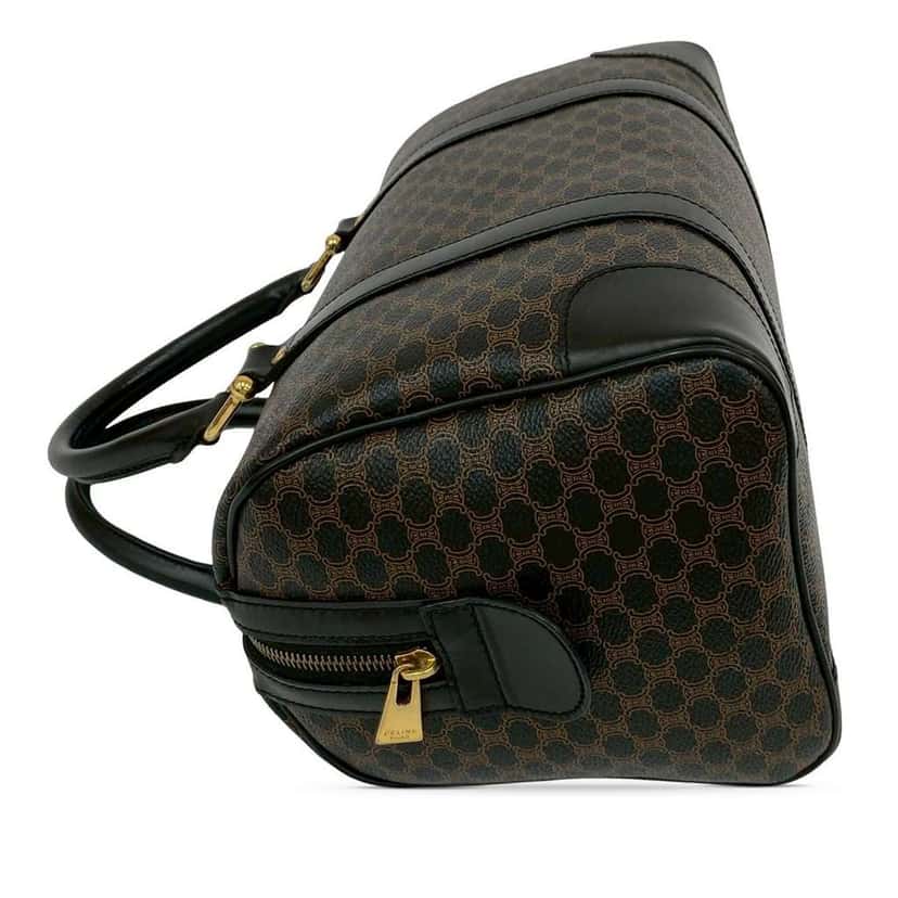 Celine Macadam Coated Canvas Boston Bag Brown Canvas Good condition - Box View