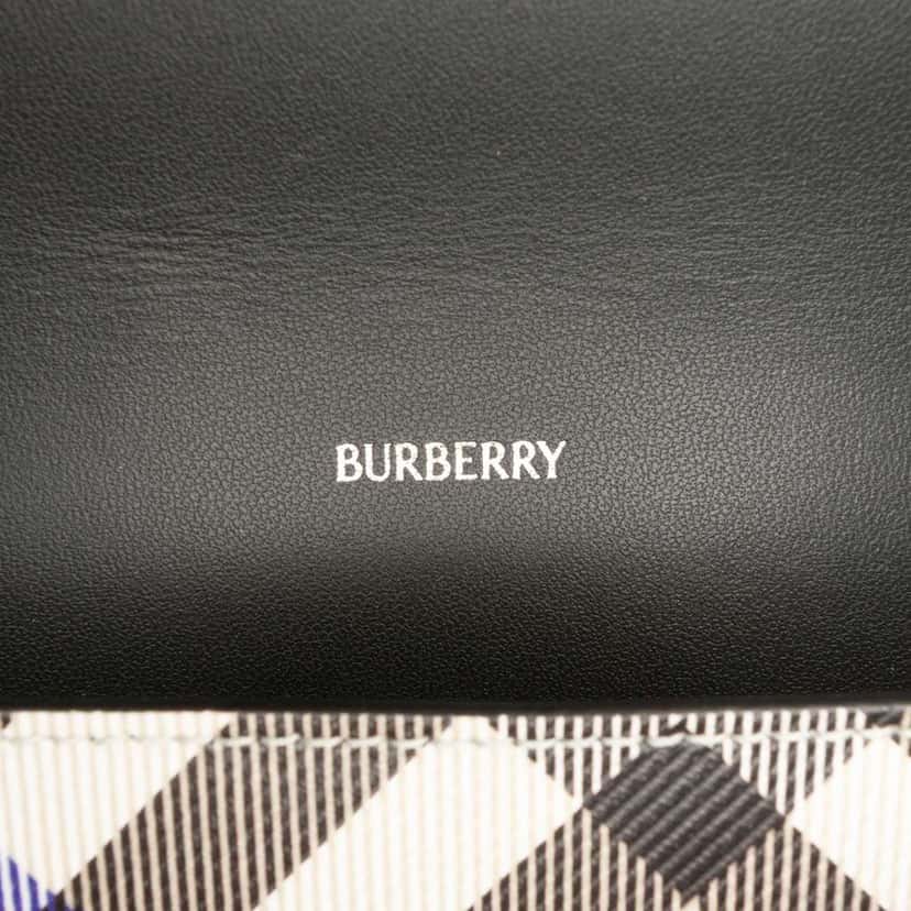 Burberry Nova Check Coated Canvas Wallet on Chain Brown Canvas Good condition - Box View