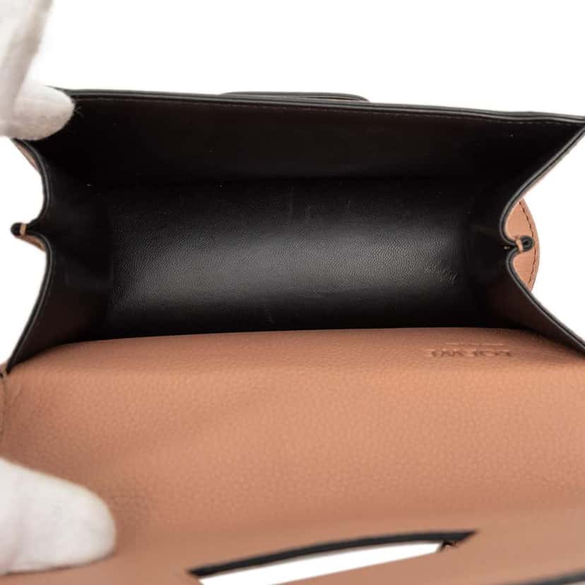 Loewe Mini Grained Calfskin Barcelona Crossbody Brown Leather Very good condition - Model View