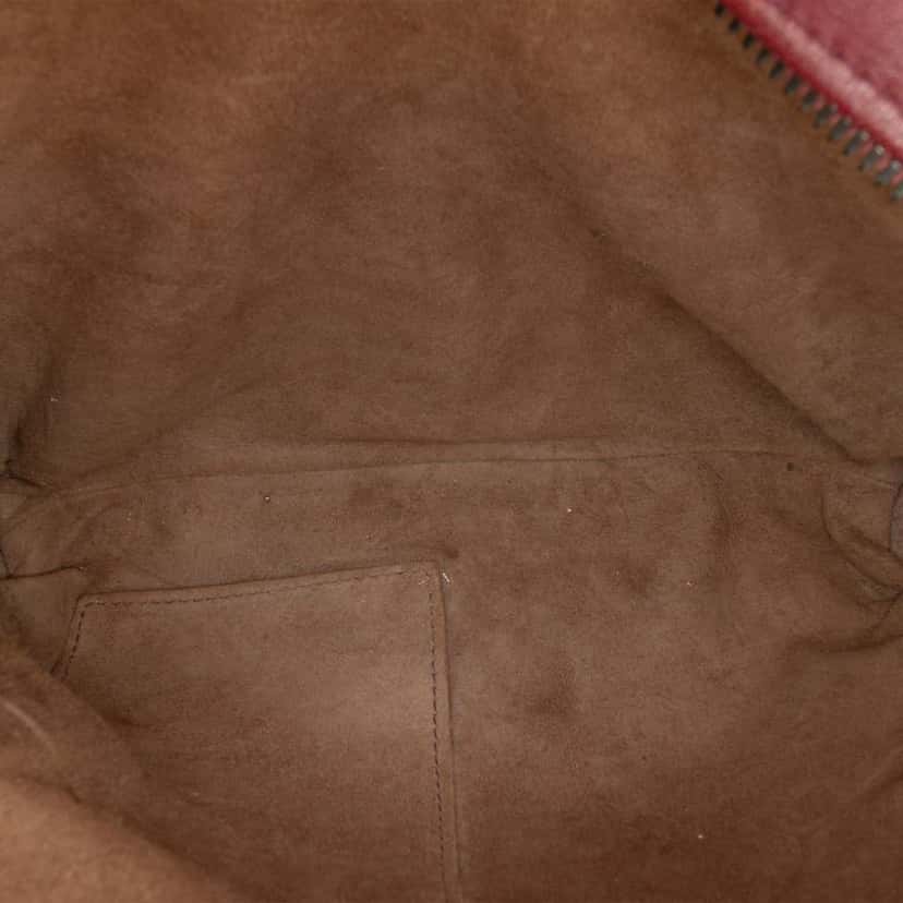 Bottega Veneta Nappa Intrecciato Nodini Double Zip Crossbody Red Leather Good condition - Box View
