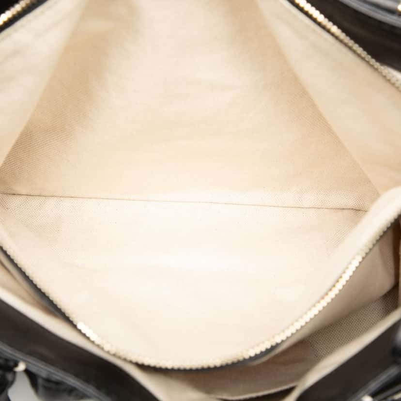 Gucci Guccissima Sukey Tote Black Leather Good condition - Model View