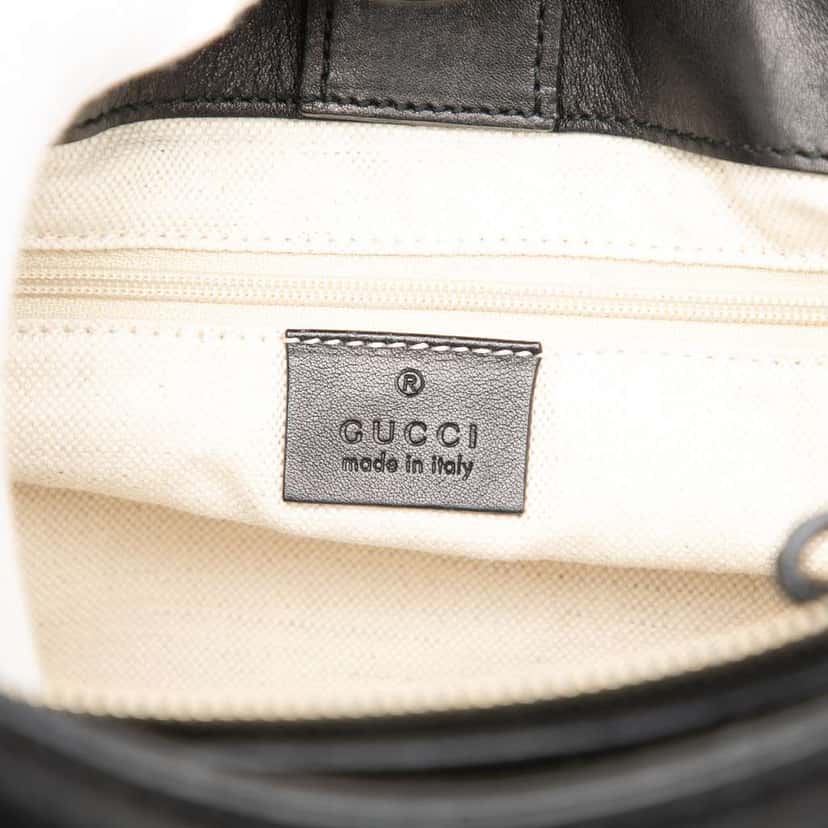 Gucci Guccissima Sukey Tote Black Leather Good condition - Box View
