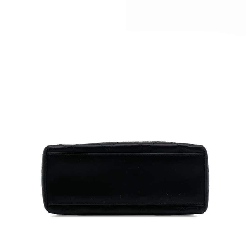 Dior Mini Satin Cannage Lady Dior Black Satin Good condition - Inside View