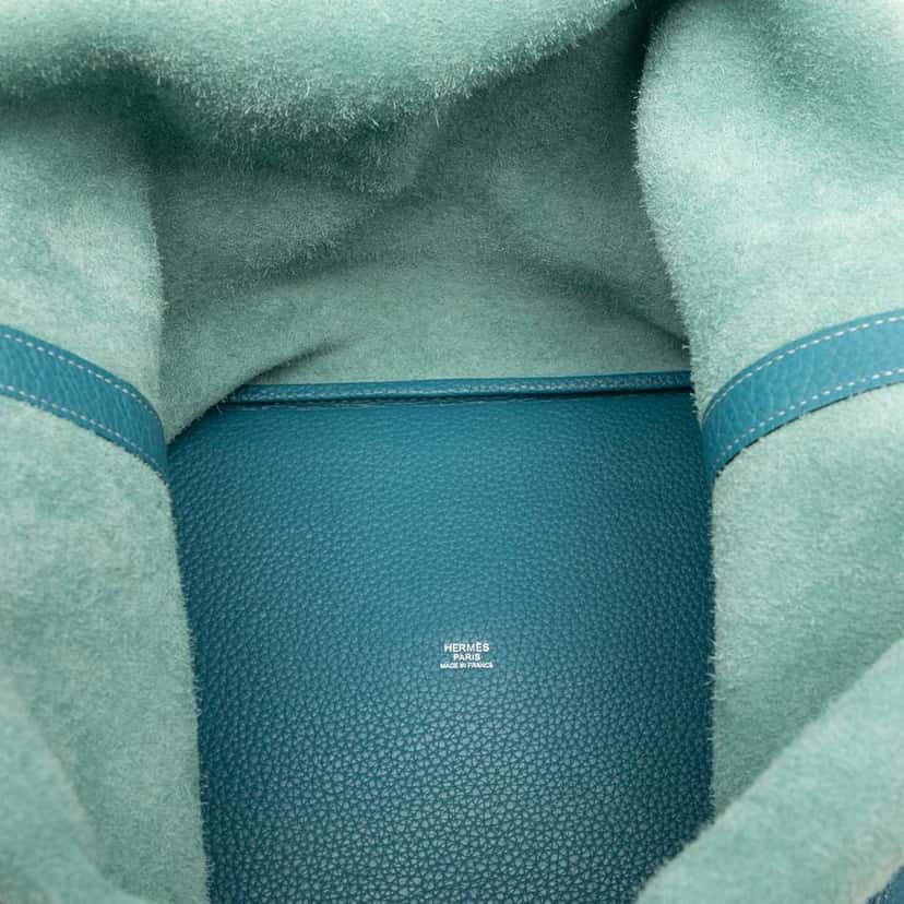 Hermès Clemence Picotin Lock 22 Blue Leather Good condition - Model View