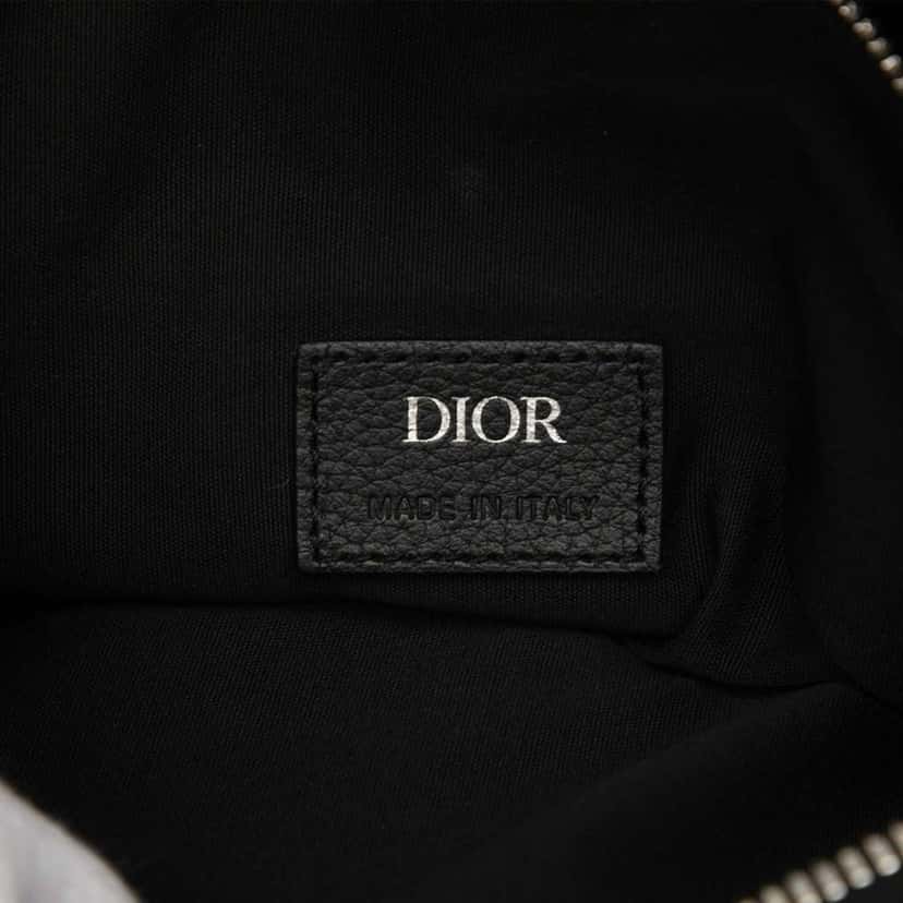 Dior Oblique Canvas Saddle Crossbody Black Canvas Good condition - Box View