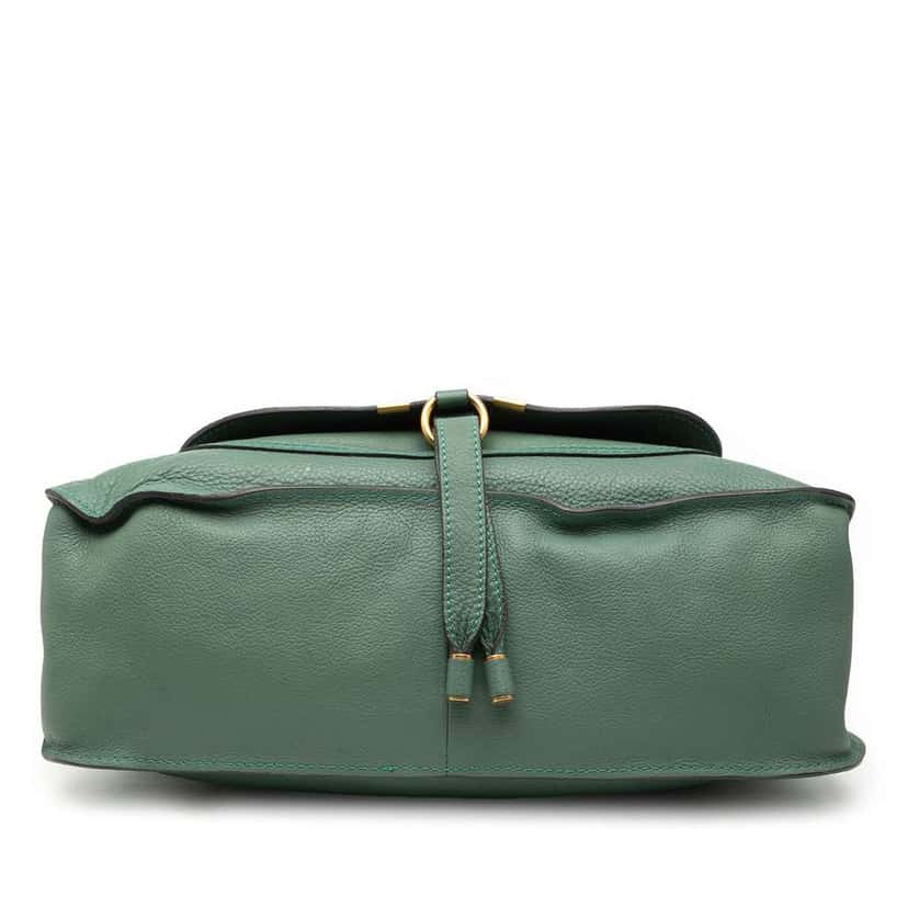 Chloé Medium Leather Marcie Satchel Green Leather Good condition - Inside View