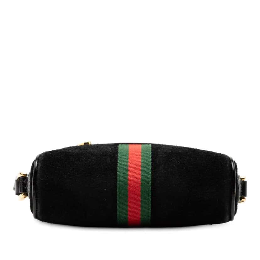 Gucci Mini Suede Ophidia Crossbody Black Leather Good condition - Inside View