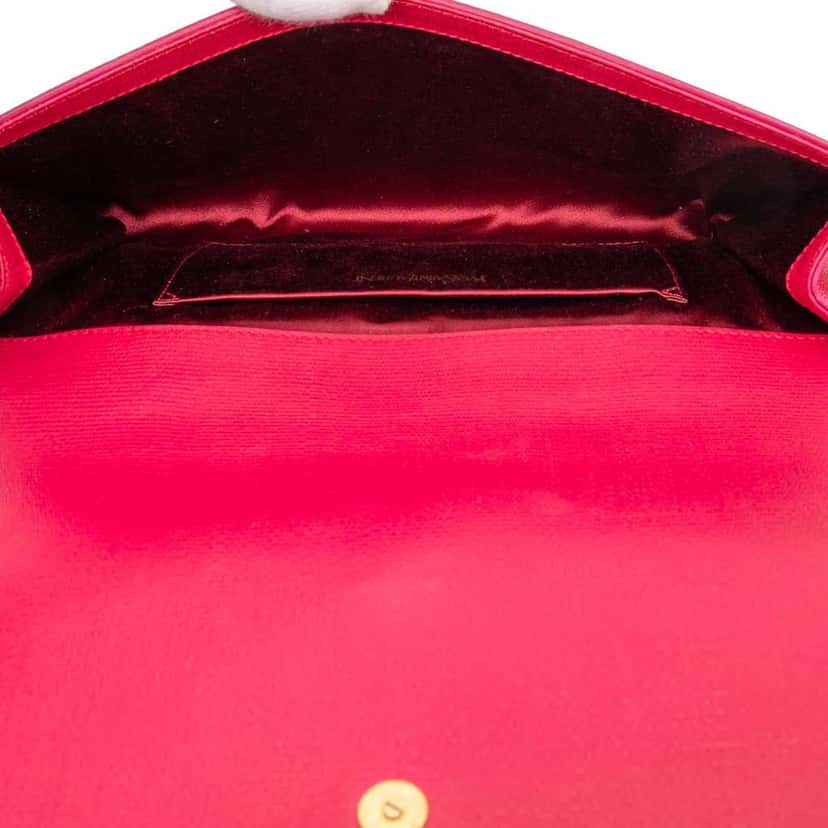 Saint Laurent Leather Chyc Ligne Clutch Pink Leather Very good condition - Model View