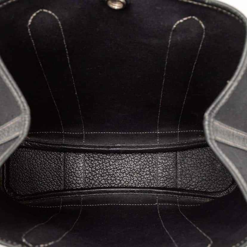 Hermès Toile and Negonda Garden File 28 Black Canvas Good condition - Model View