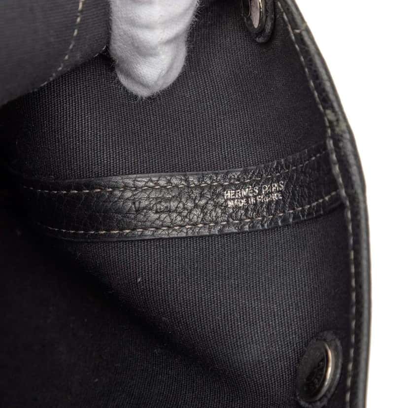 Hermès Toile and Negonda Garden File 28 Black Canvas Good condition - Box View