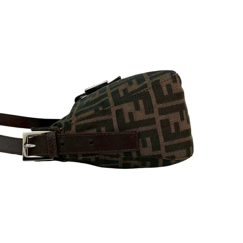 Fendi Zucca Canvas Shoulder Bag Brown Canvas Good condition - Box View