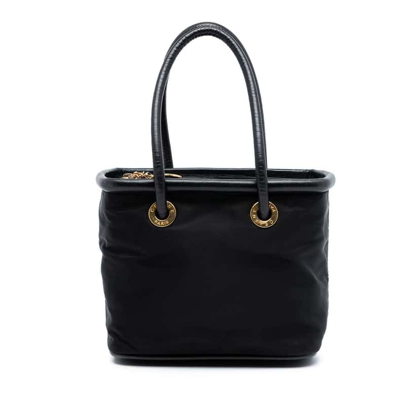 Celine Nylon Handbag Black Good condition - Front View