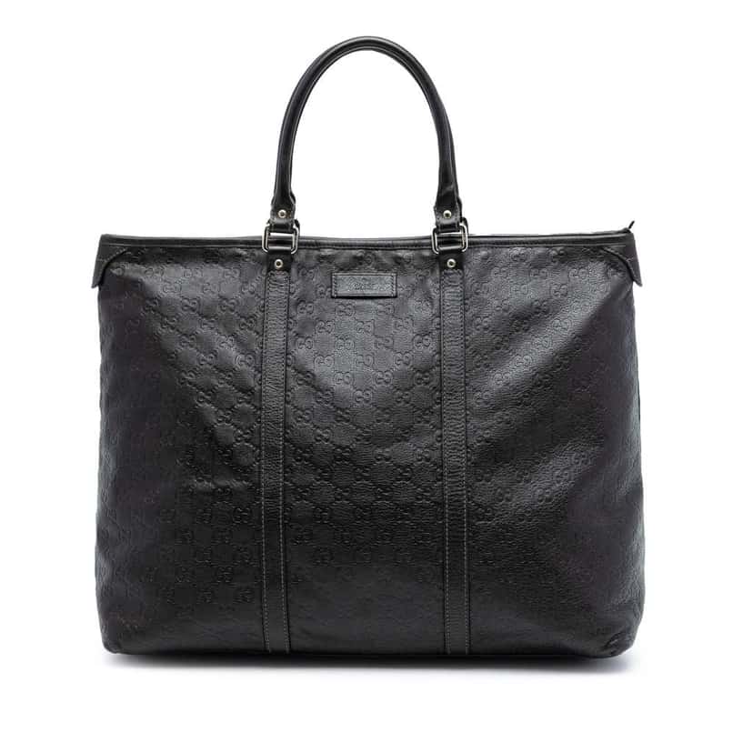 Gucci Guccissima Weekender Brown Leather Good condition - Front View