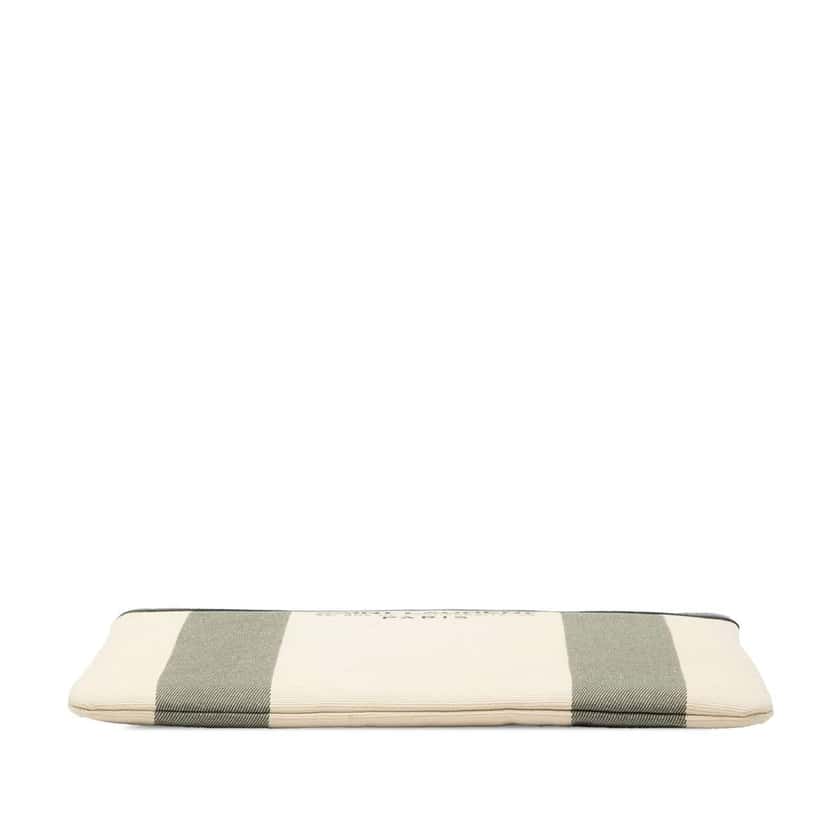 Saint Laurent Canvas Beach Zip Clutch White Canvas Very good condition - Inside View