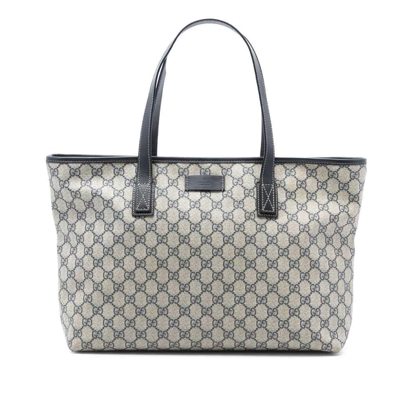 Gucci GG Supreme Tote Brown Canvas Good condition - Front View
