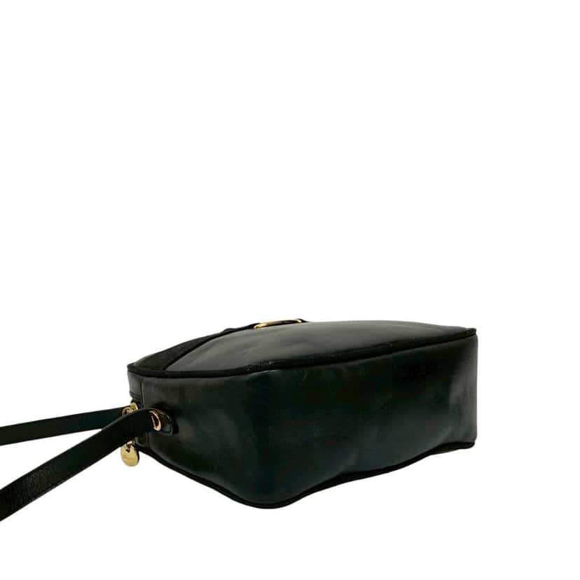 Salvatore Ferragamo Vara Calfskin Crossbody Black Leather Good condition - Box View
