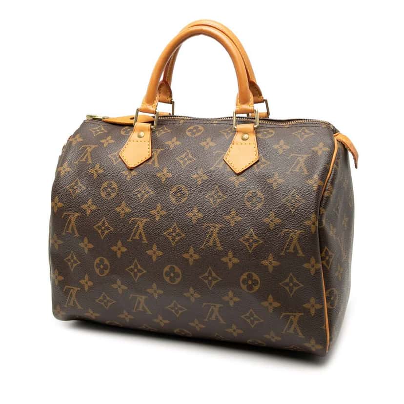 Louis Vuitton Monogram Speedy 30 Brown Fair condition - Back View