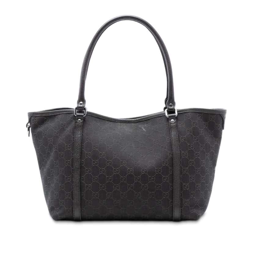 Gucci GG Denim Joy Tote Brown Denim Good condition - Front View