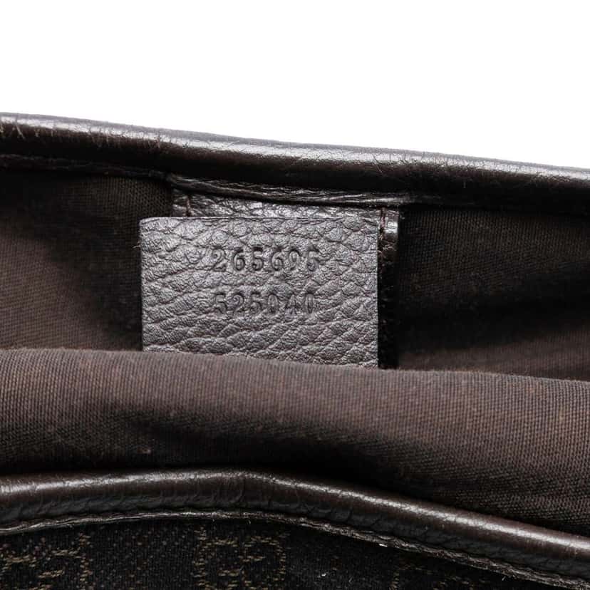 Gucci GG Denim Joy Tote Brown Denim Good condition - Box View
