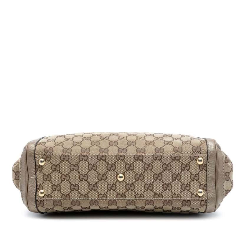 Gucci GG Canvas Bella Satchel Brown Canvas Good condition - Inside View