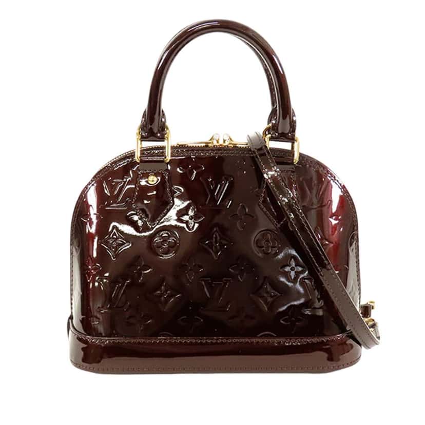 Louis Vuitton Monogram Vernis Alma BB Purple Leather Good condition - Front View
