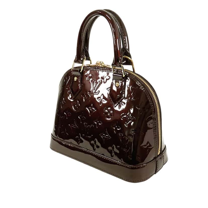 Louis Vuitton Monogram Vernis Alma BB Purple Leather Good condition - Back View