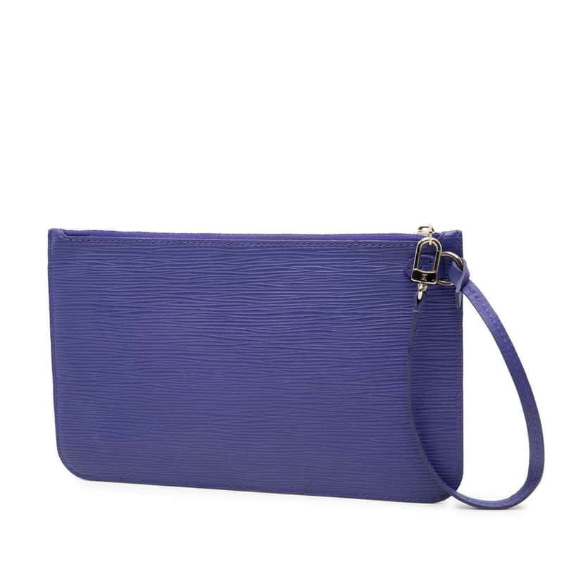 Louis Vuitton Epi Neverfull Pouch Purple Leather Very good condition - Back View