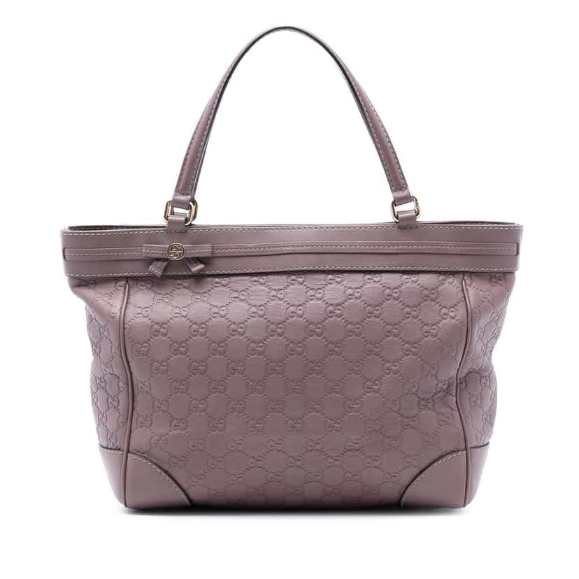 Gucci Guccissima Mayfair Tote Purple Leather Very good condition - Front View