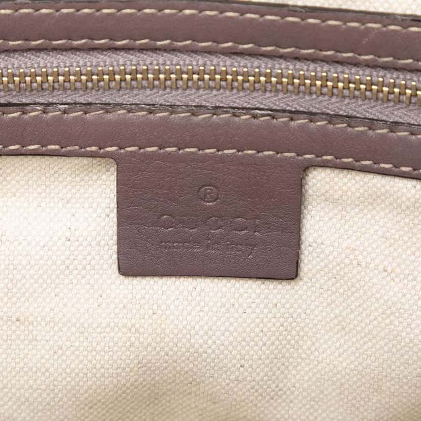 Gucci Guccissima Mayfair Tote Purple Leather Very good condition - Box View