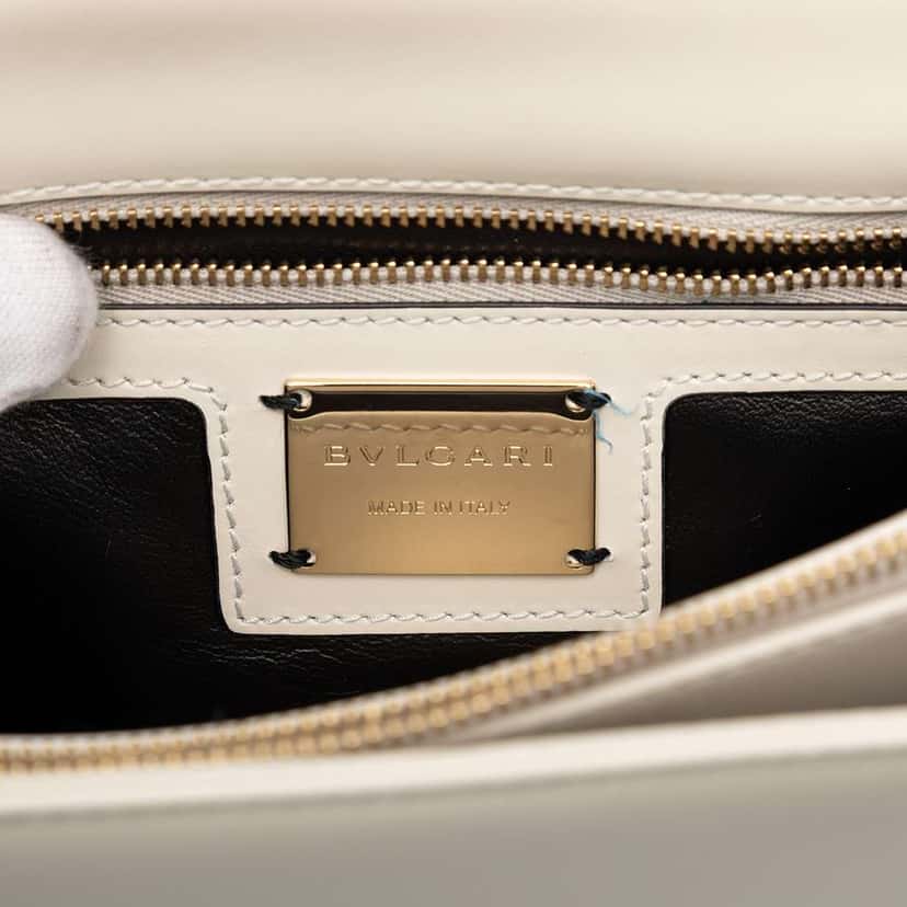 Bvlgari Medium Calfskin Floral Serpenti Forever Shoulder Bag Brown Leather Good condition - Box View