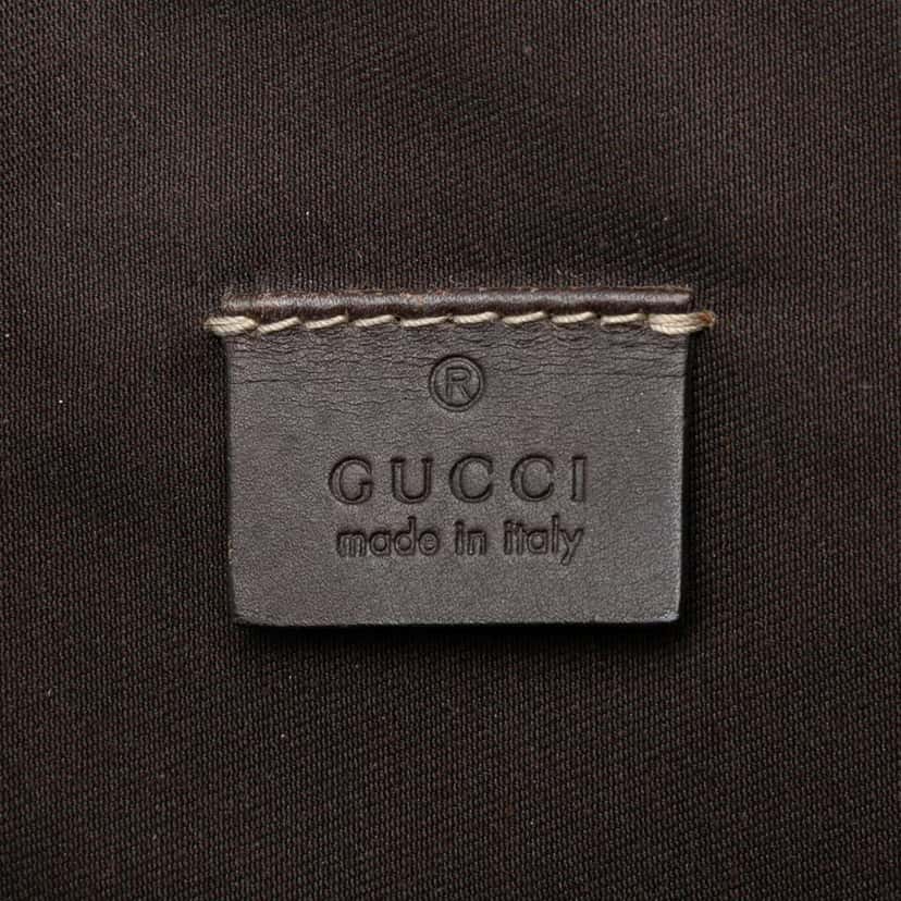Gucci GG Supreme Briefcase Brown Canvas Good condition - Box View