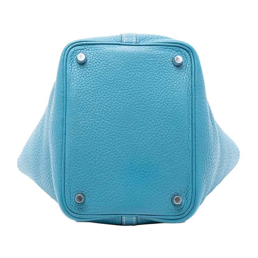 Hermès Clemence Picotin Lock 18 Blue Leather Good condition - Inside View