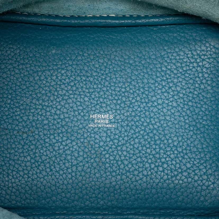 Hermès Clemence Picotin Lock 18 Blue Leather Good condition - Model View