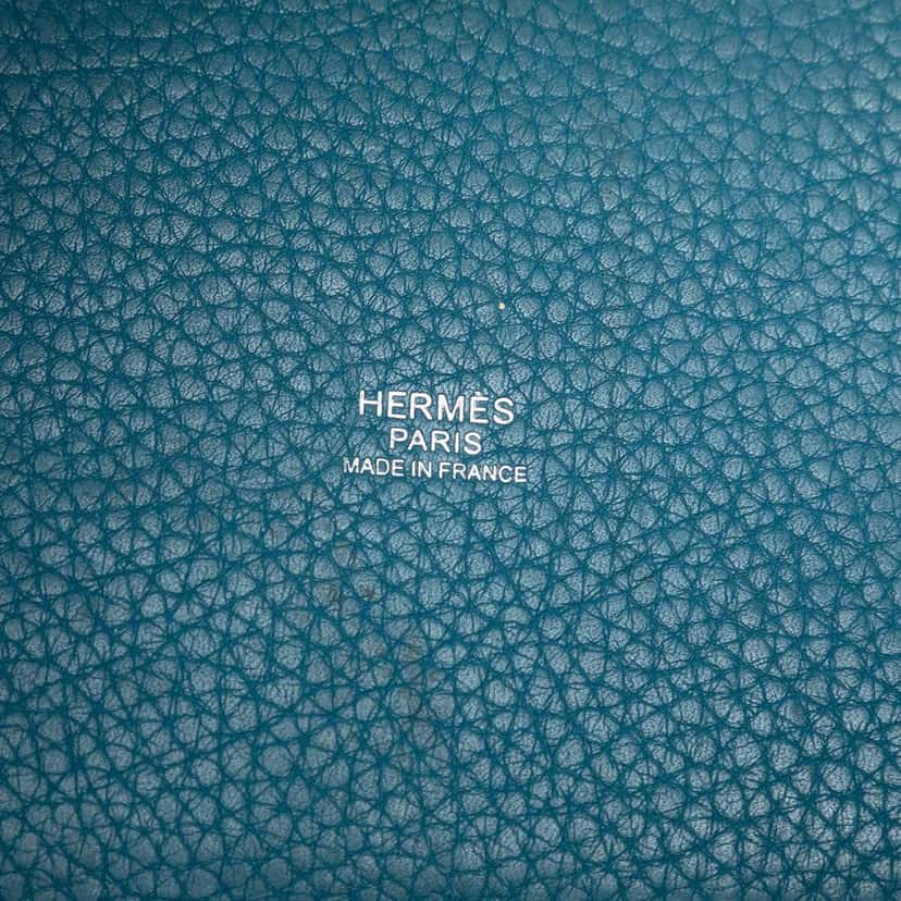 Hermès Clemence Picotin Lock 18 Blue Leather Good condition - Box View
