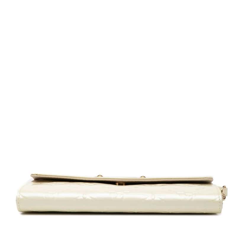 Louis Vuitton Monogram Vernis Sunset Boulevard White Leather Good condition - Inside View