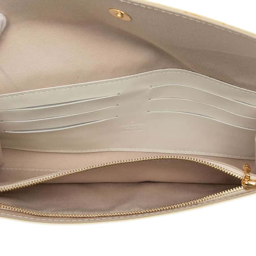 Louis Vuitton Monogram Vernis Sunset Boulevard White Leather Good condition - Model View