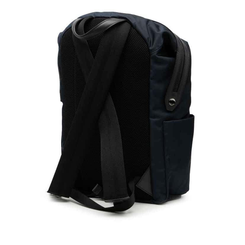 Fendi Nylon Vocabulary Blue Backpack Blue Very good condition - Back View