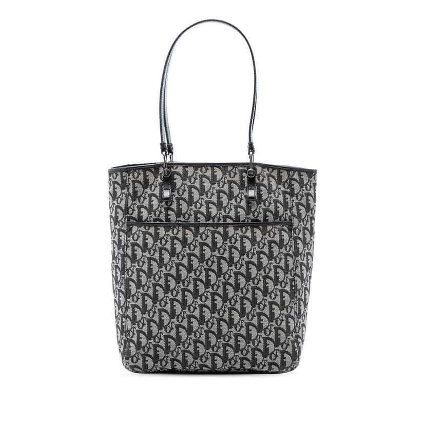 Dior Diorissimo Trotter Canvas Tote Black Canvas Good condition - Front View