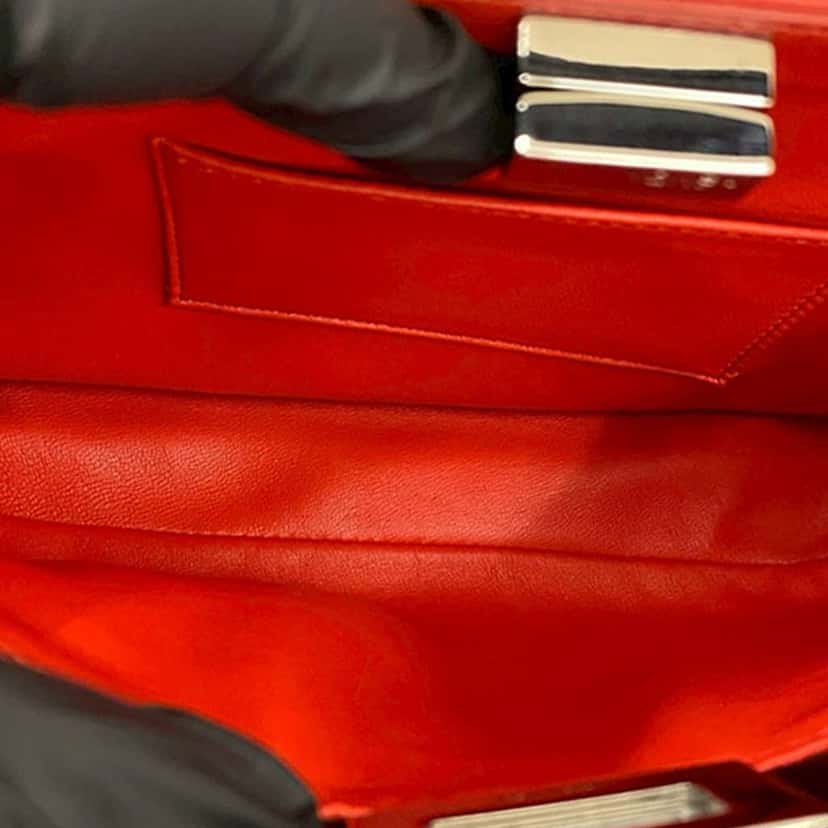 Fendi Mini Nappa Monster Eyes Iconic Peekaboo Satchel Black Leather Good condition - Model View