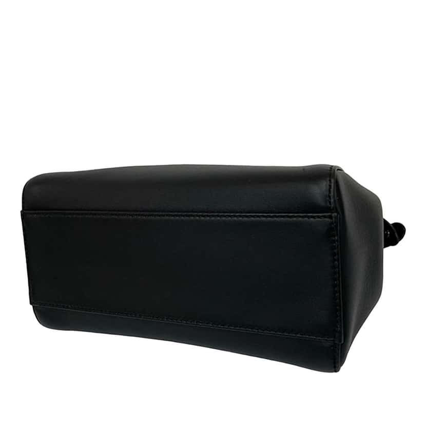 Fendi Mini Nappa Monster Eyes Iconic Peekaboo Satchel Black Leather Good condition - Box View