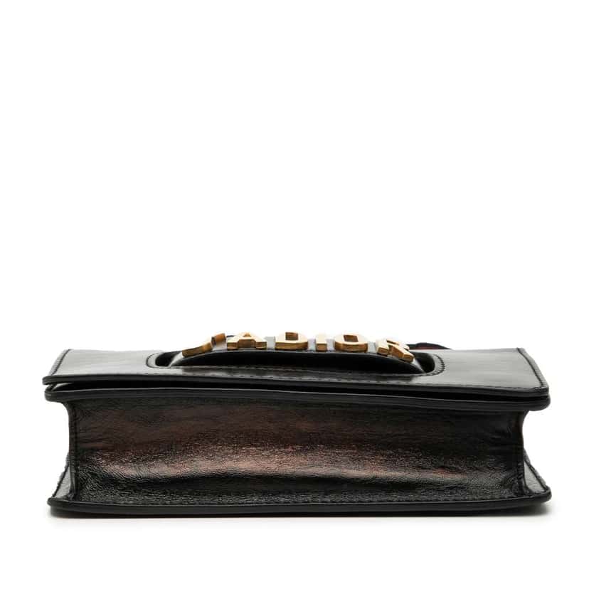 Dior Leather JAdior Chain Flap Black Leather Very good condition - Inside View