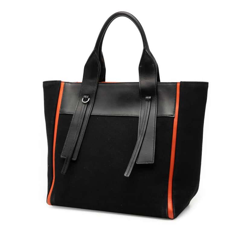 Prada Medium Canvas Ouverture Satchel Black Canvas Very good condition - Back View