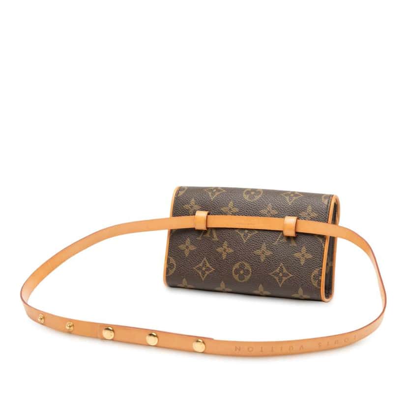 Louis Vuitton Monogram Pochette Florentine Brown Good condition - Back View