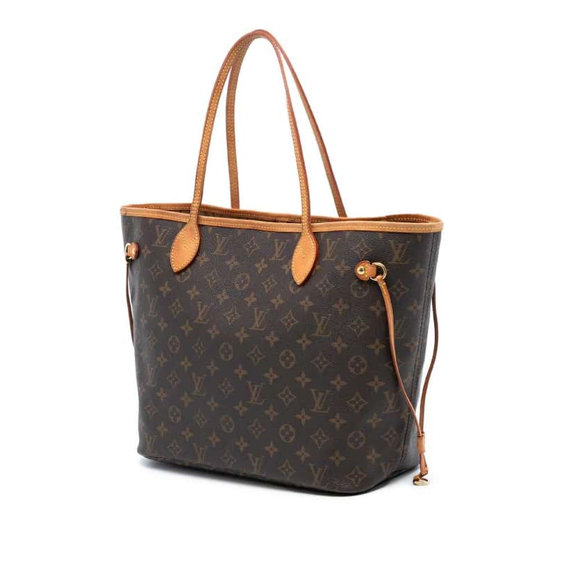 Louis Vuitton Monogram Neverfull MM Brown Good condition - Back View