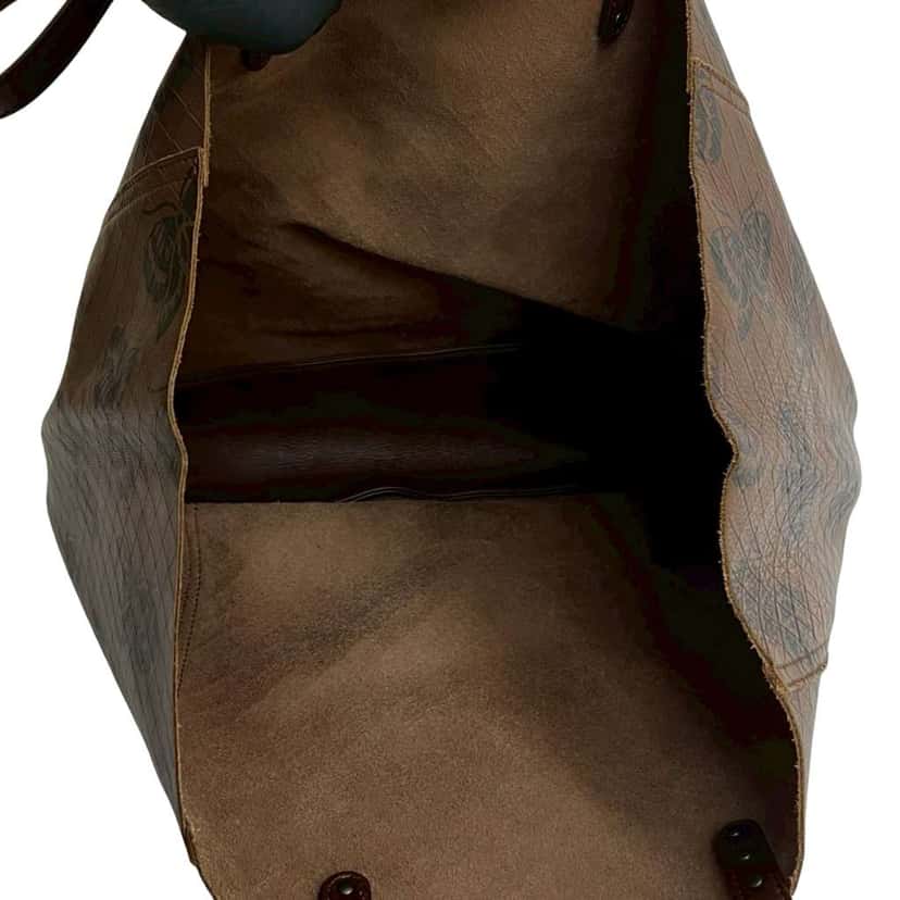 Bottega Veneta Nappa Intrecciomirage Butterfly Tote Brown Leather Good condition - Inside View
