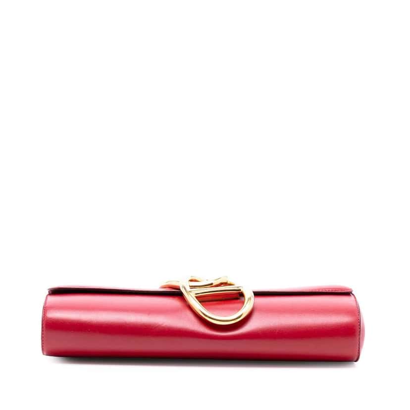 Hermès Tadelakt Egee Clutch Red Leather Very good condition - Inside View