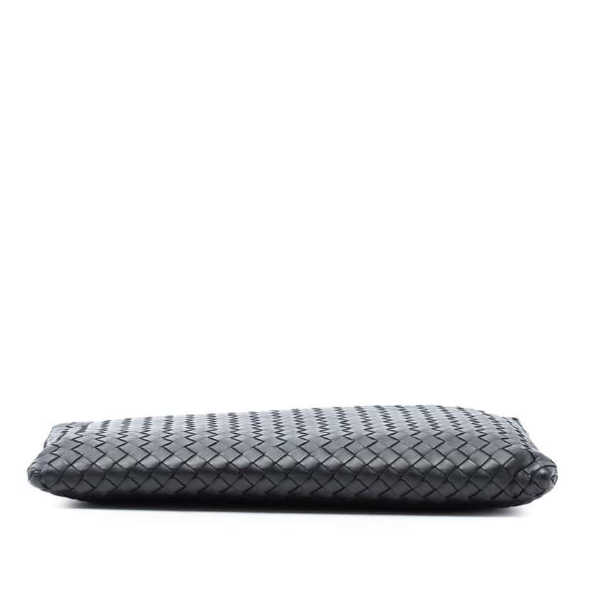 Bottega Veneta Nappa Intrecciato Clutch Black Leather Good condition - Inside View