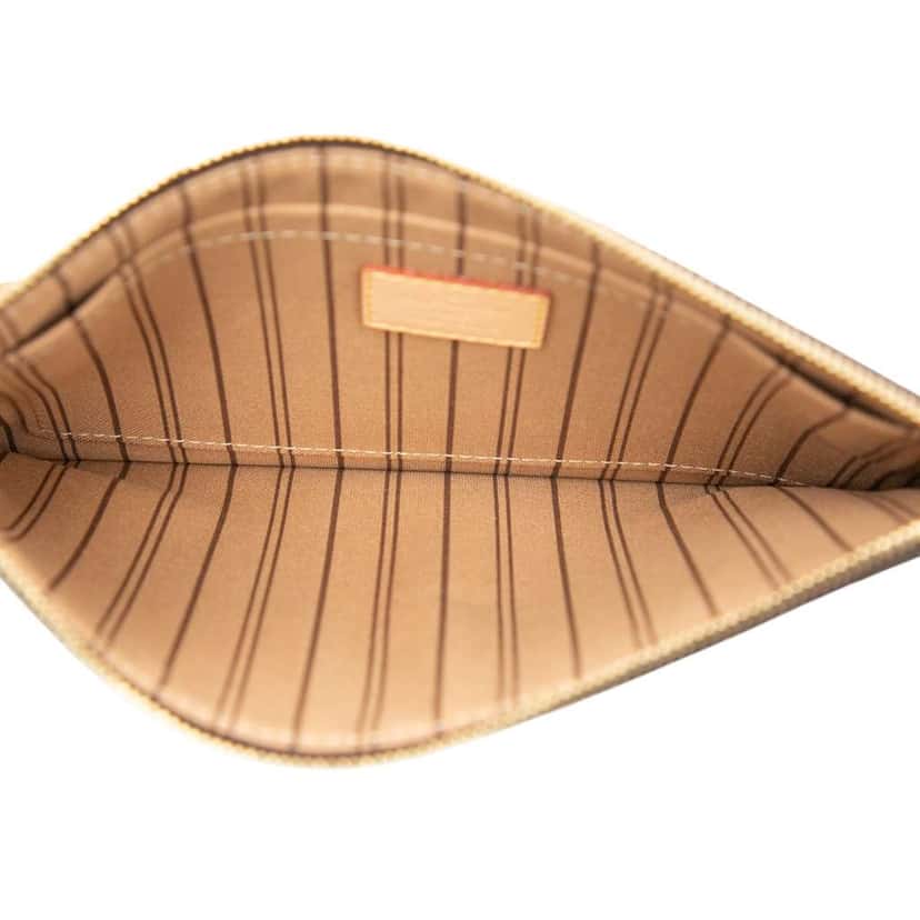 Louis Vuitton Monogram Neverfull Pouch Brown Good condition - Model View